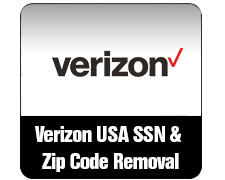 Zip & SSN Removal Verizon